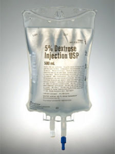 medical saline bag